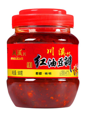 豆瓣酱红油瓶装郫县制造