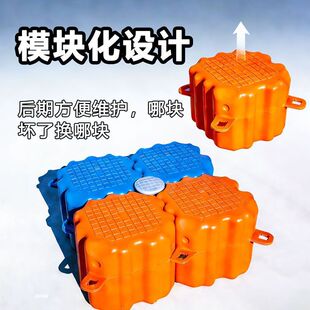 水上浮筒船艇码头停靠泊位平台搭建户外海边游乐公园浮排