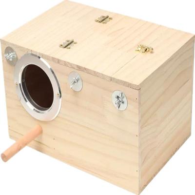 鹦鹉繁殖箱实木鸟窝进口松木