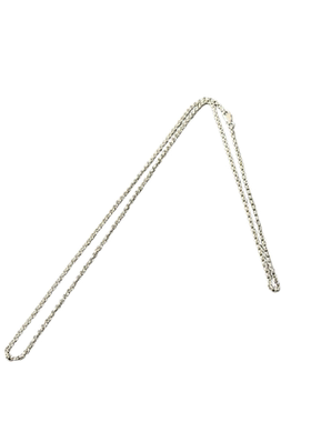 WANGWANG圆环项链2MM百搭吊坠S925纯银细款情侣银饰百搭吊坠项链