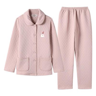 美标保暖女士空气层家居服