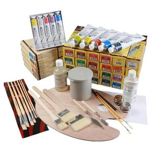 马利油画颜料工具套装初学者24色专用画画油彩手绘材料刮刀入门油画框玛丽牌画的染料专业美术用品全套旗舰店
