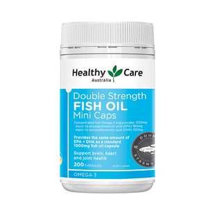 【自营】Healthy Care迷你深海鱼油软胶囊omega3高浓度中老年小粒