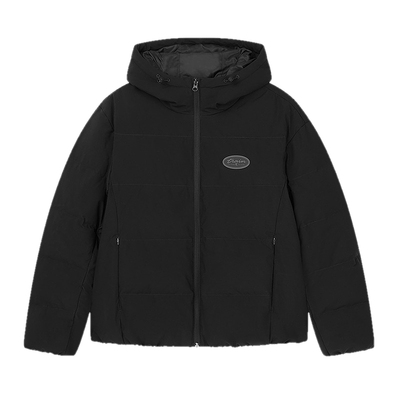 乔丹羽绒服女子保暖短款连帽外套