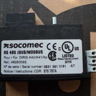 议价溯高美SOCOMEC RS485 JBUS/MODBUS通讯模块FOR A40/A41 48250