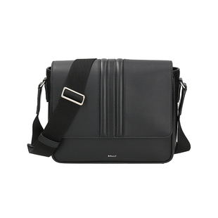 【自营】Bally/巴利男包 男士经典条纹单肩斜挎包 MYTHOS MESS