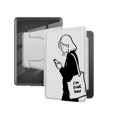 适用Kindlekpw6/5/4/958磁吸拆分11卡通女孩12代658电子书保护套