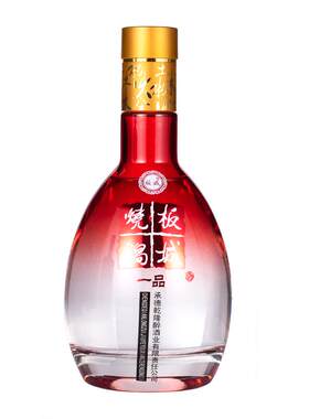 板城烧锅酒一品红柔喜庆喜宴版红瓶39度450ml纯粮食白酒4瓶整箱装