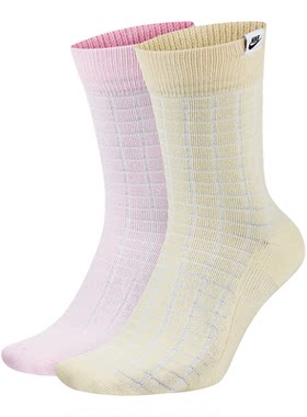Nike/耐克男女袜当季新款运动休闲舒适中筒两双装 CK5590