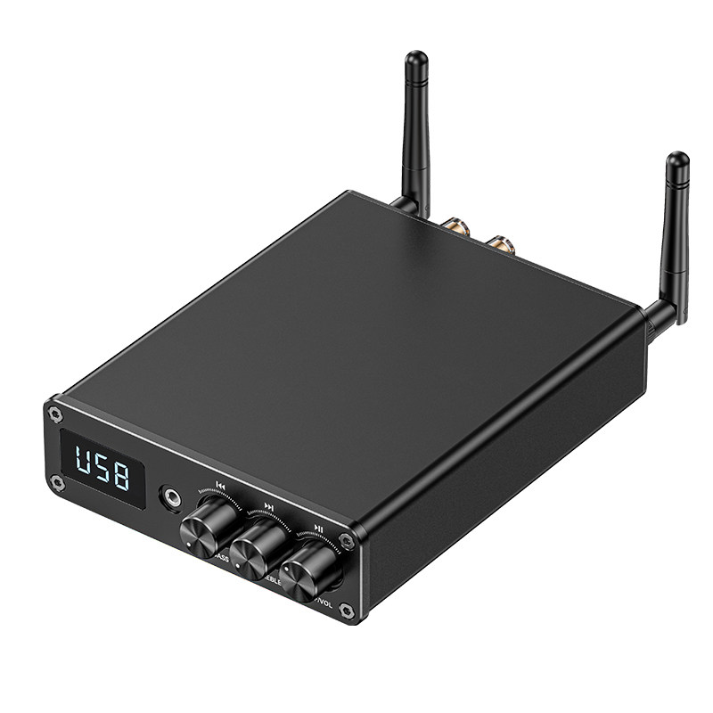 TPA3255数字功放机300W*2大功率2.0高保真双麦k歌无线蓝牙U盘播放