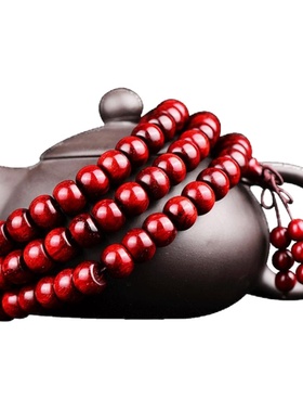 小叶紫檀桶珠满金星高密老料念珠