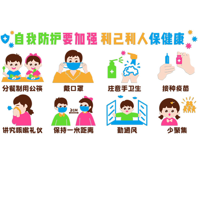 卫生保健室高端文化墙贴