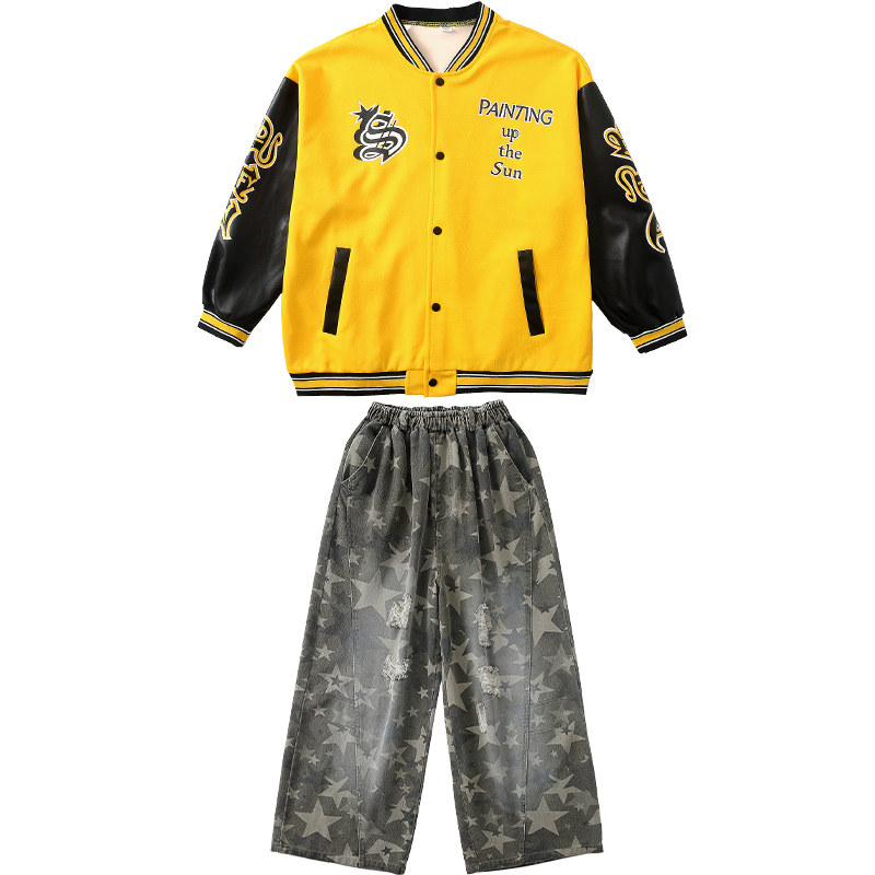 儿童街舞嘻哈hiphop酷帅演出服