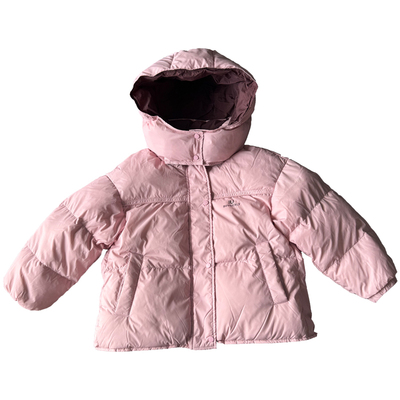 双面穿短款三防白鸭绒羽绒服童装