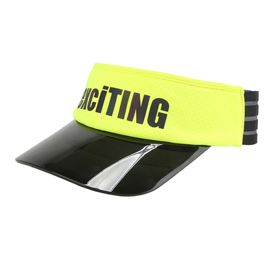 exciTING激动派新品运动空顶帽PVC遮阳男女网球防晒帽马拉松跑步