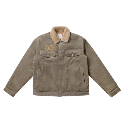 profound foundation支线 经典麦穗标 复古灯芯绒加厚座山雕外套