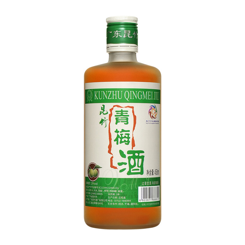 昆竹青梅酒经典款450ml本格梅酒