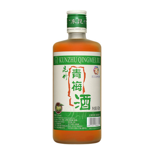 厂家直销 昆竹青梅酒瓶装13度低度果酒450ml南昆山特产原浸梅子酒