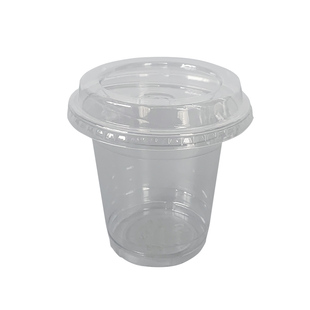 98口径一次性防漏杯盖子pet高透平盖球盖高盖直饮盖奶茶果汁咖啡