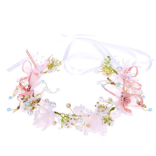 儿童花环头饰公主礼服森系发箍花童女孩发饰女童生日表演汉服头饰