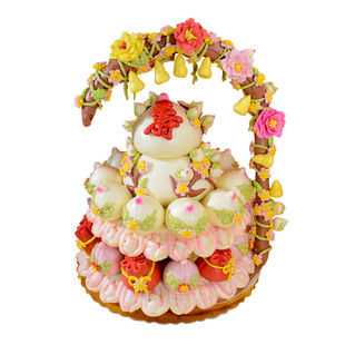 胶东花饽饽葫芦寿桃馒头生日老人多层祝寿寿桃60大寿80花馍中式糕