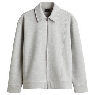 HM男装女装卫衣冬季冬装情侣装休闲全拉链外套1300951