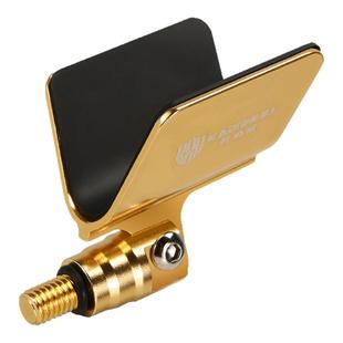 防风自动回弹支架头羊角头单头全铝合金通用蝴蝶头钓鱼支架头防滑