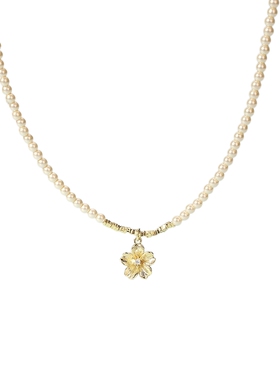 卡洛美花语珠舞项链女2025新款爆款轻奢高级感锁骨链气质甜美吊坠