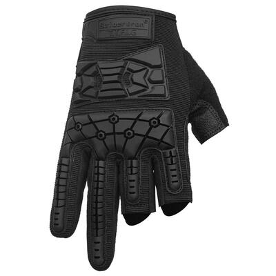 户外露三指战术手套越野骑行钓鱼