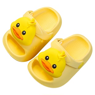 小黄鸭宝宝拖鞋一岁半儿童室内婴儿幼儿凉拖防滑女童凉鞋2女宝男