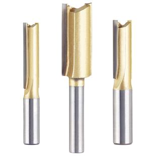 双刃直刀木工专用铣刀雕刻修边机洗刀头开料刀开槽新型刀工具大全