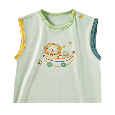 欧孕A类纯棉婴幼儿夏薄背心