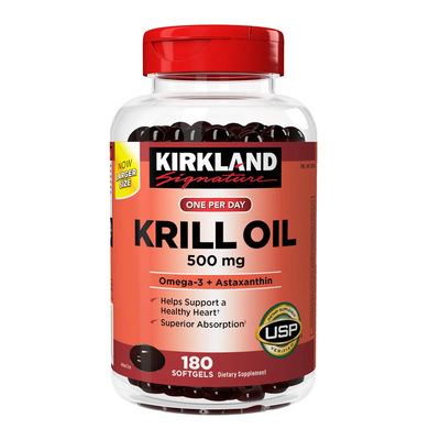 柯克兰Omega3磷虾油虾青素
