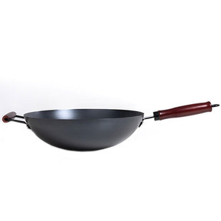 爱仕达炒锅无涂层铁锅防粘精铁锅老式炒菜锅氮化防锈燃气灶专用