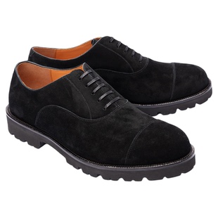 Mattina2026年新款商务风正装皮鞋男轻质圆头德比鞋黑色舒适防滑