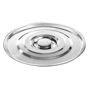 304不锈钢桶盖子大号锅盖通用圆形汤桶盖加厚平面盖大桶盖子单卖