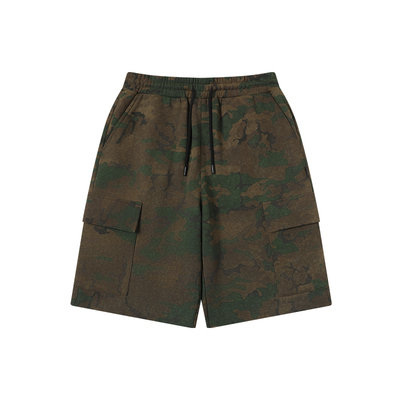 丛林老虎重磅工装口袋休闲短裤男