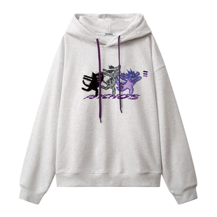 【买一送一】PSYCHOS2026年春新品重磅420g棉灰色连帽卫衣原创款