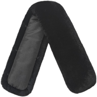 真皮真獭兔毛领子单卖男女款立领真兔毛皮草领子保暖毛毛领子单买