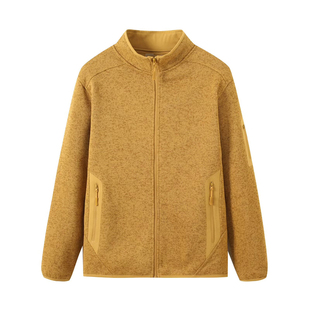 飞禽系列！茑999+！情侣立领保暖抓绒衣外套内胆加绒针织开衫夹克