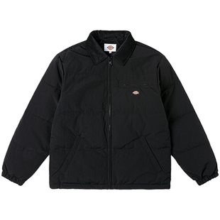 Dickies帝酷适25秋冬前胸拉链口袋防泼水休闲保暖羽绒服男女情侣