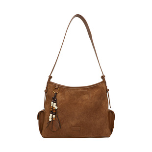 包包女式2025新款小众复古美拉德复古麂皮绒托特包百搭单肩斜挎包