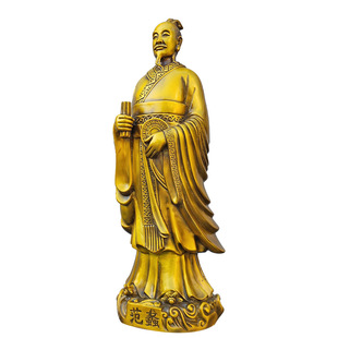 黄铜商圣范蠡铜像家居饰品桌面摆件开业礼品兴商文财神陶朱公范蠡