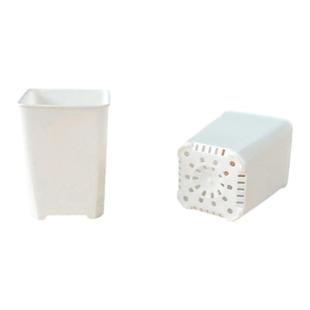 新款4cm 口径迷你多肉塑料方盆拇指肉锥生石花育苗播种整理浸水盘