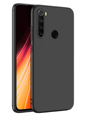 适用小米note8手机壳保护套黑色磨砂硅胶软红米note8外壳男女防摔Redmi note 8手机套M1908C3JE全包边note八