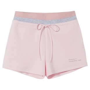 PSO Brand女装撞色修身跑步运动短裤休闲显高抽绳裤子女款夏季