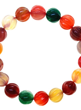 纳兰元素女玛瑙民族风糖果色手串