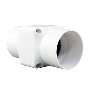 2寸小型管道抽风机50mm微型空调孔免打孔换气扇12v防水家用排风扇