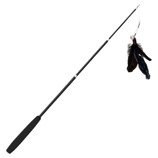 加长杆可伸缩逗猫棒发声小鸟耐抓咬解闷猫咪玩具自嗨神器可替换头