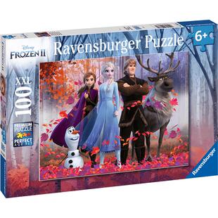 睿思ravensburger儿童益智拼图女孩100片冰雪奇缘系列安娜艾莎